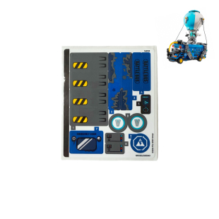 乐高LEGO 堡垒之夜战斗巴士77073贴纸 全新套装拆出
