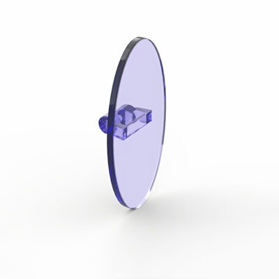 乐高LEGO 透明紫色92747 6513946人仔水滴形盾牌  手持