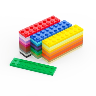 乐高LEGO 3034 2x8 基础板 黑白灰棕米红黄蓝绿橙紫
