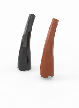 LEGO乐高 67361 动物尾骨 龙尾巴 黑色6448746 红棕色6383996 红