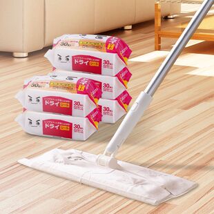 日本LEC静电除尘纸拖把懒人一次性拖布平板拖地家用吸尘毛发