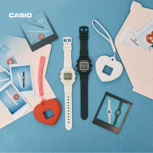 卡西欧旗舰店BGD 10KH情侣DIY心形表壳多彩甜酷运动手表女BABY