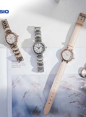 casio旗舰店SHE-4531防水商务石英学生手表女款卡西欧官网SHEEN