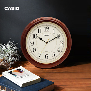 挂钟静音客厅钟表现代石英钟时尚 创意挂表IQ CASIO 卡西欧 121S