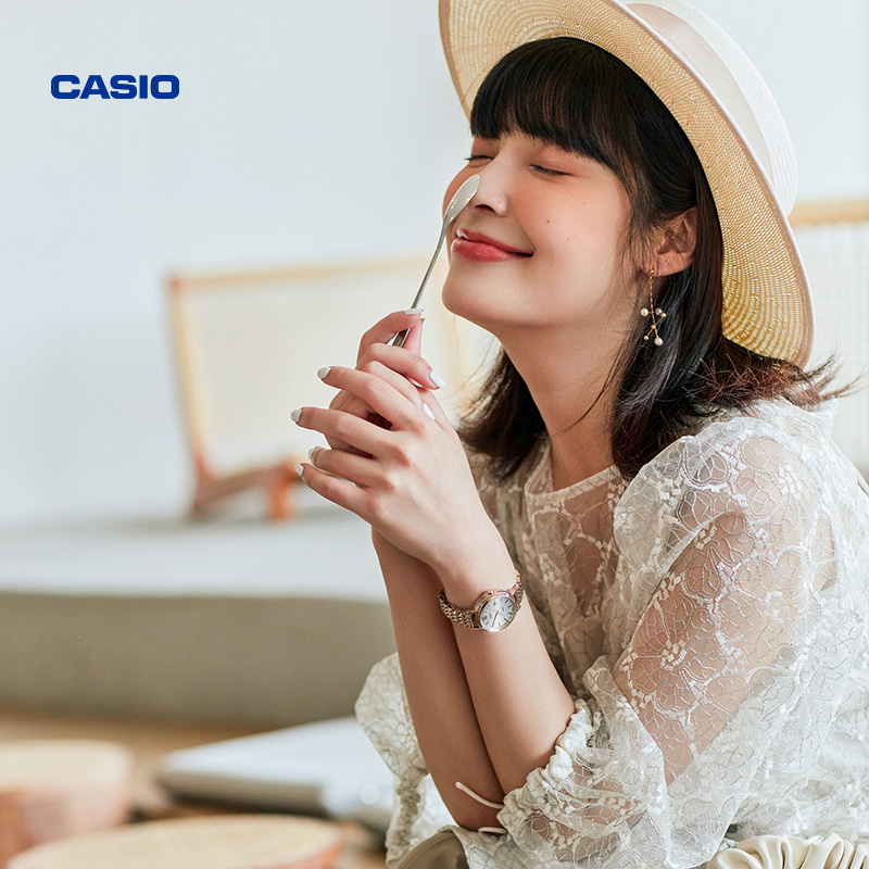 旗舰店防水手表casio女