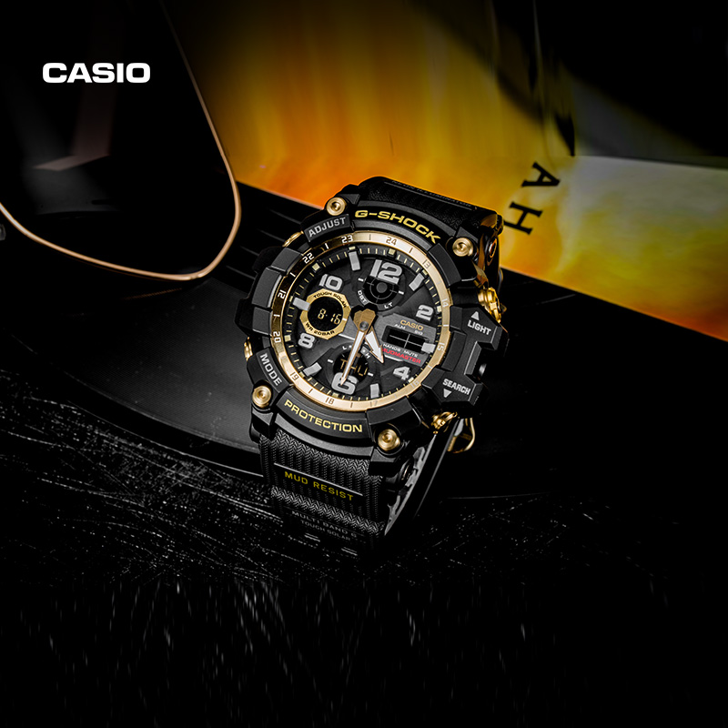 casio旗舰店GWG-100泥王防水防震男表卡西欧G-SHOCK