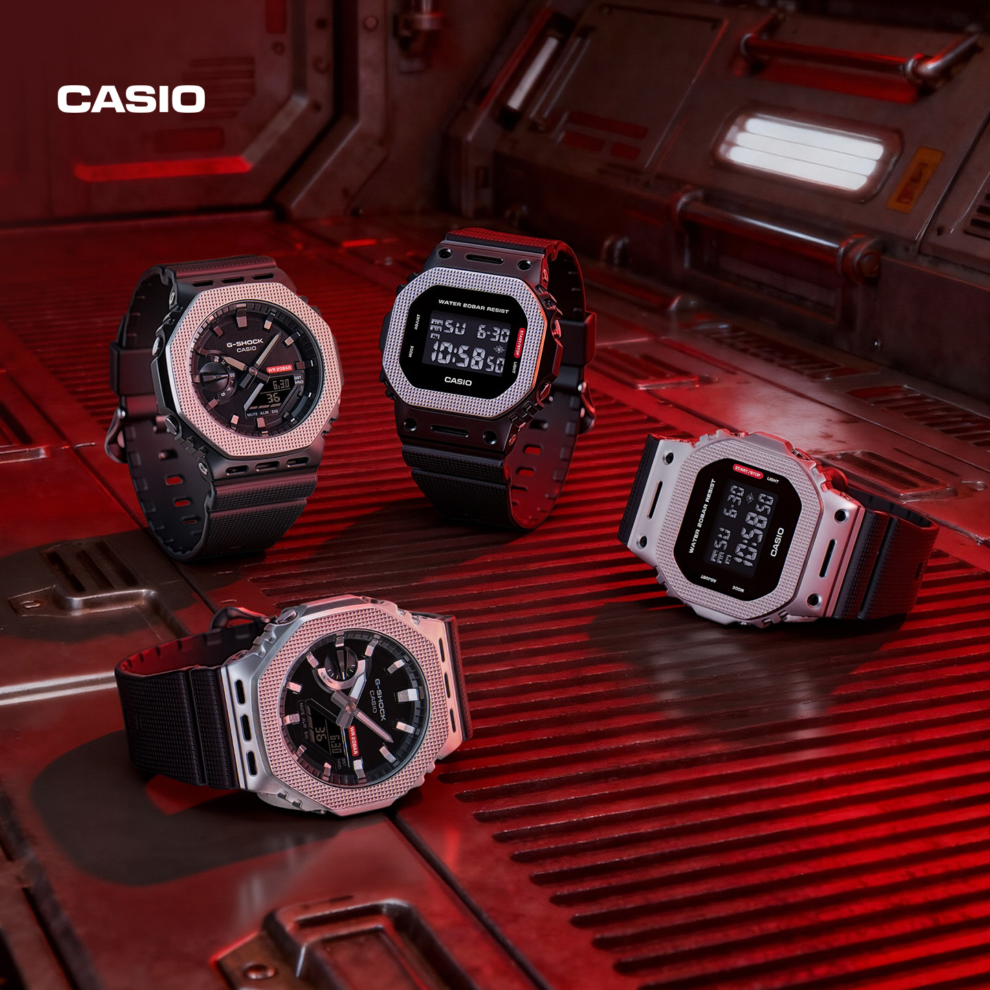 卡西欧现代工业风主题手表