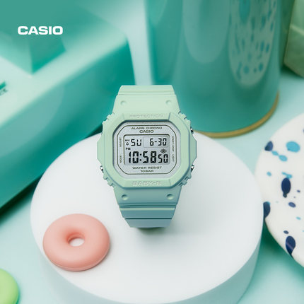 casio旗舰店BGD-565SC运动防水潮流少女手表卡西欧官方正品BABY-G