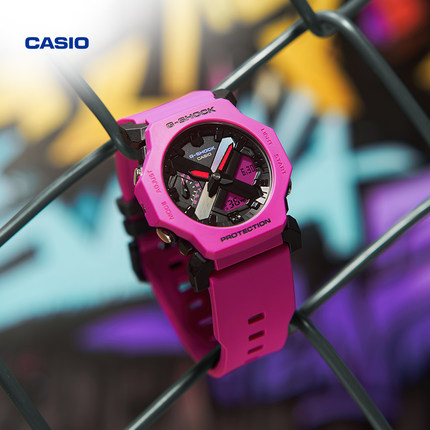 卡西欧旗舰店GA-2300多巴胺色彩潮流运动手表官方正品CASIO