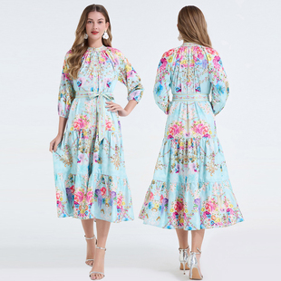 欧洲站明星款糖果色大码走秀小礼服好看气质名媛高级感精致连衣裙