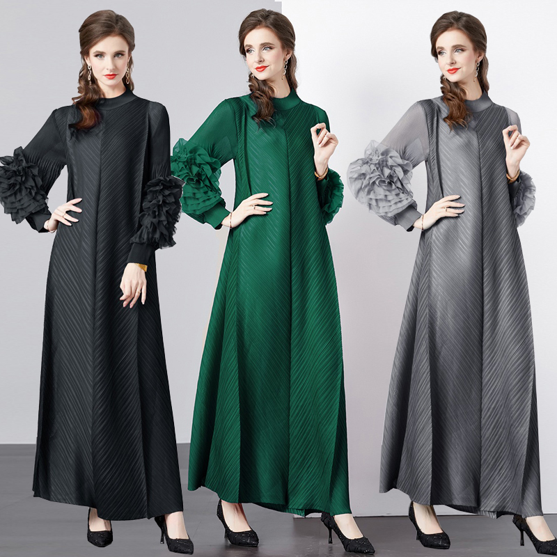 名媛明星走秀礼服拖地宽松长裙女