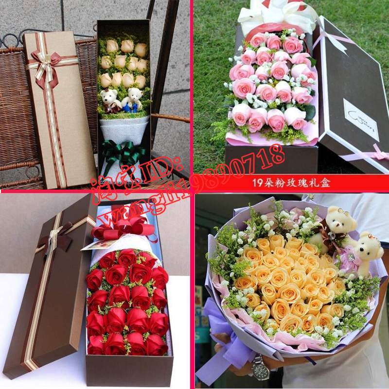 玫瑰礼盒礼物鲜花速递同城花店送花北京市密云县延庆县丰台宣武区