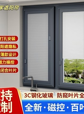 磁控百叶窗遮阳遮隐私高闭合防窥