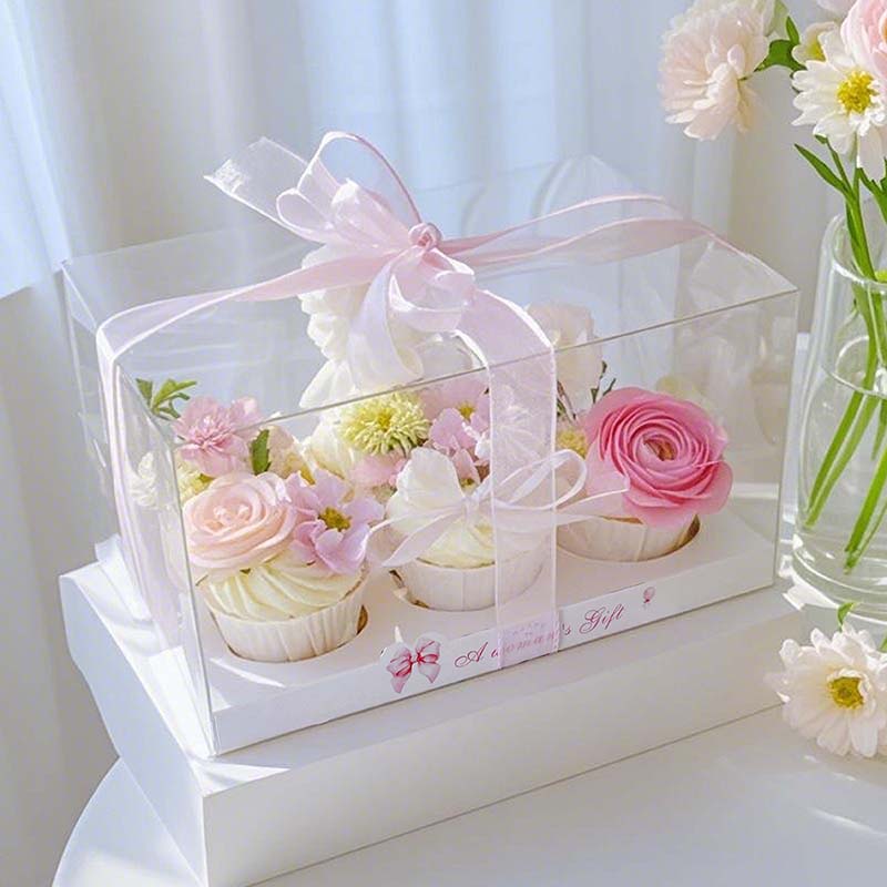 520母亲节6粒纸杯蛋糕包装盒