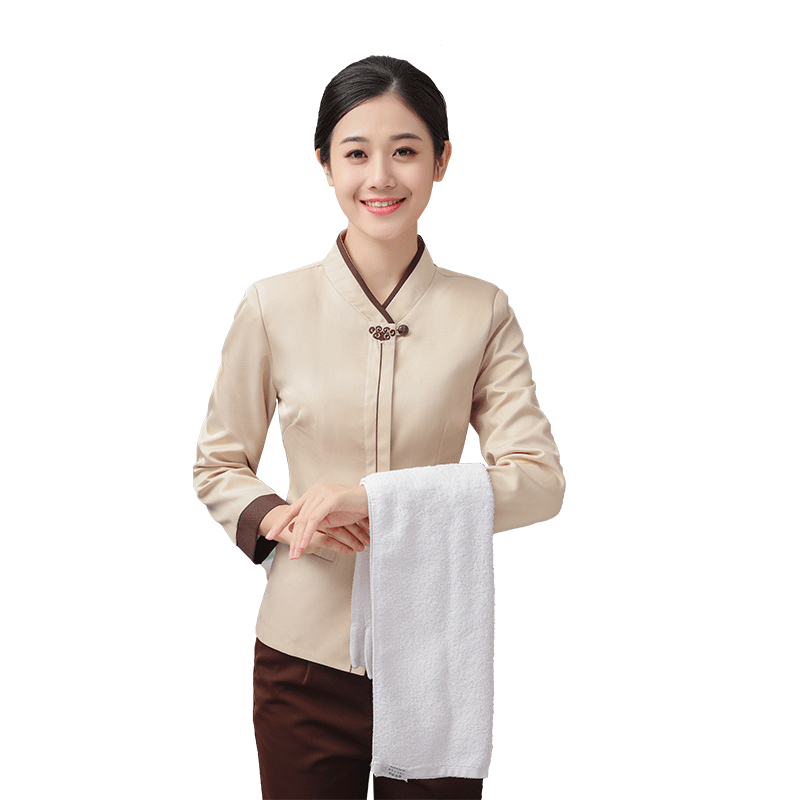 酒店保洁工作服长袖男女新客房保洁员秋冬装PA物业清洁工阿姨服装