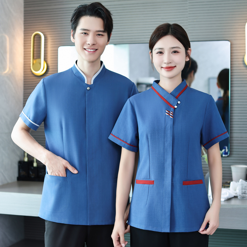 酒店客房保洁工作服半袖夏季物业阿姨清洁员学校医院商场企业男女