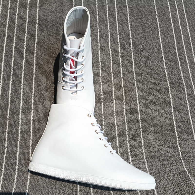 欧洲站2025新款软面软底内增高休闲小白欧货时尚极简主义经巧短靴,女鞋,高帮鞋,淘宝优惠券,粉丝福利购,淘宝优惠卷