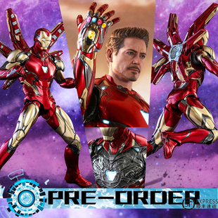 漫威HotToys终局之战无限手套合金压铸钢铁侠MK85 1/6 模型人偶