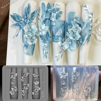 【美甲模具】FingertipWorker｜联名豆汤小众精致蝴蝶兰美甲模具