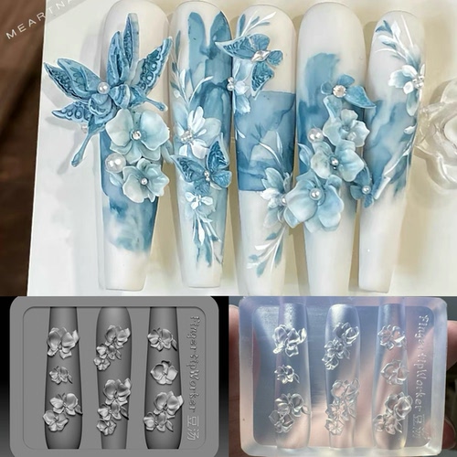 【美甲模具】FingertipWorker｜联名豆汤小众精致蝴蝶兰美甲模具