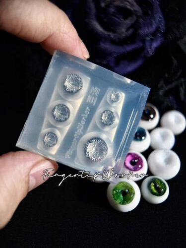 【FingertipWorker】联名豆汤小众超精致眼球美甲模具风格不限