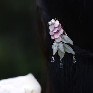 锦鲤新中式国风精致发夹新款发饰刘海侧边中国风边夹低丸子头发饰