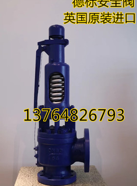 SV607DS A48E 法兰蒸汽弹簧式安全阀 英国进口德标法兰安全阀