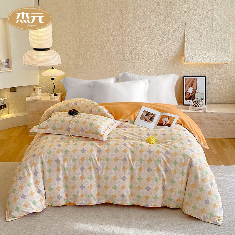 杰元全棉印花磨毛单被套简约纯棉加厚秋冬季保暖单人双人床上用品,床上用品,被套,淘宝优惠券,粉丝福利购,淘宝优惠卷