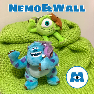 怪兽大学大眼仔毛怪苏利文挂件毛绒公仔书包钥匙扣胸针可爱车挂饰