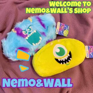 怪兽大学毛怪苏利文大眼仔双面笔袋毛绒公仔大容量化妆包女简约潮