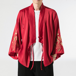 秋季汉元素休闲斜襟汉服上衣刺绣大码茶服外套复古风唐装 Y13-P50图片