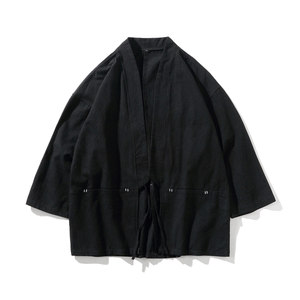 风秋季汉服男居士开衫男士道袍和服夹克外套男 QT4011-13-P30图片