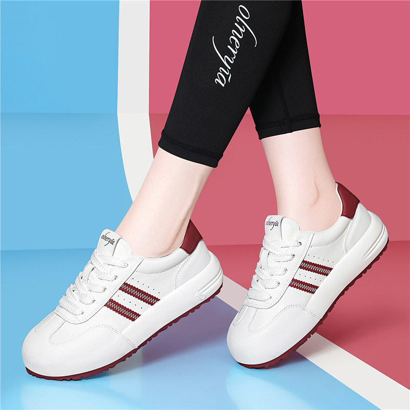 厚底增高小个子老爹鞋女2025新款春秋季小白鞋软底轻便休闲运动鞋