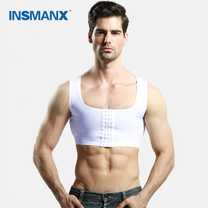 INSMANX男塑身衣束胸背心束身塑型紧身内衣女收胸拉背提背薄透气