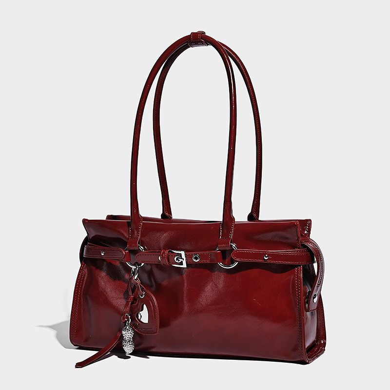 A man小众时尚托特包大容量通勤复古油蜡皮机车包手提单肩斜跨包,箱包皮具/热销女包/男包,通用款女包,淘宝优惠券,粉丝福利购,淘宝优惠卷