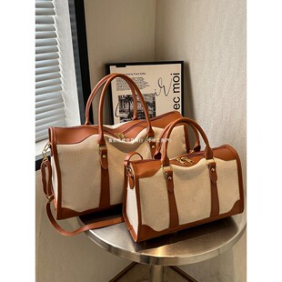 手提轻便女士外出短途旅行包旅游衣服收纳袋2025新款斜挎包袋
