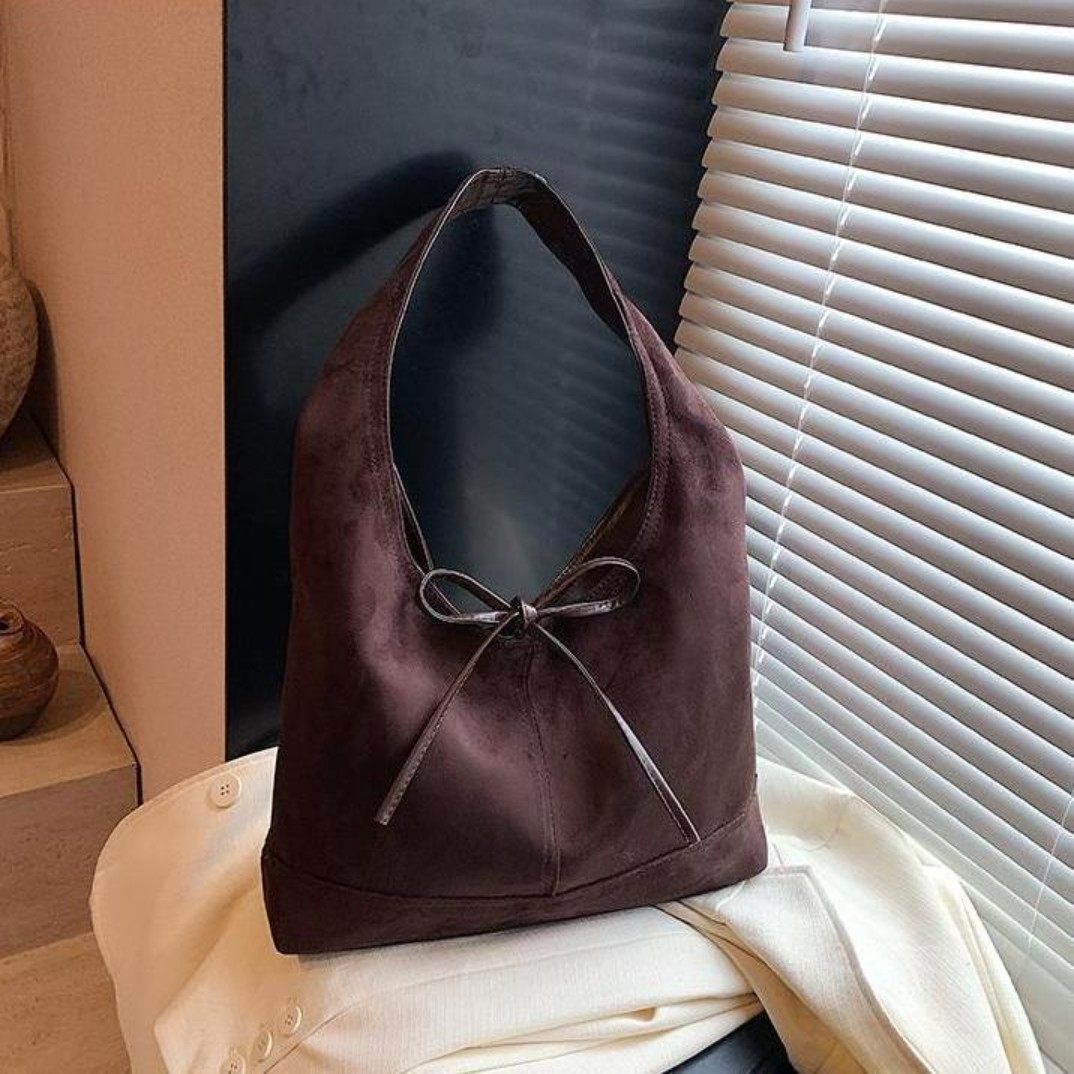 麂皮绒包包女大容量2025新款秋冬复古单肩购物袋感通勤托特包热销,箱包皮具/热销女包/男包,通用款女包,淘宝优惠券,粉丝福利购,淘宝优惠卷