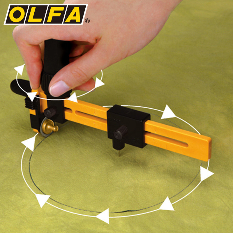 包邮日本爱利华 olfa cmp-3 圆规刀 直径4cm-22cm 圆刀片切割光滑