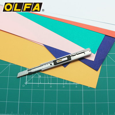 OLFA日本进口银黑系列壁纸刀9mm小型多用美工刀墙纸贴膜刀/LTD-03