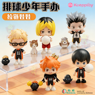 排球少年手办盲盒男生日向翔阳拼装可动积木人偶模型摆件玩具周边