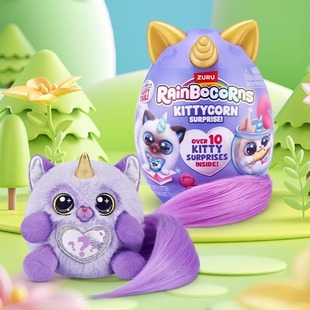 Zuru魔法蛋喵喵大作战三代云波独角兽梦奇毛绒玩偶公仔生日礼物一