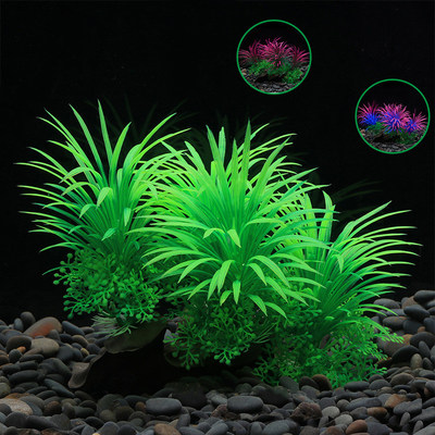水族箱仿真水草 鱼缸水草植物装饰品 假水草布景造景套餐摆件CT30