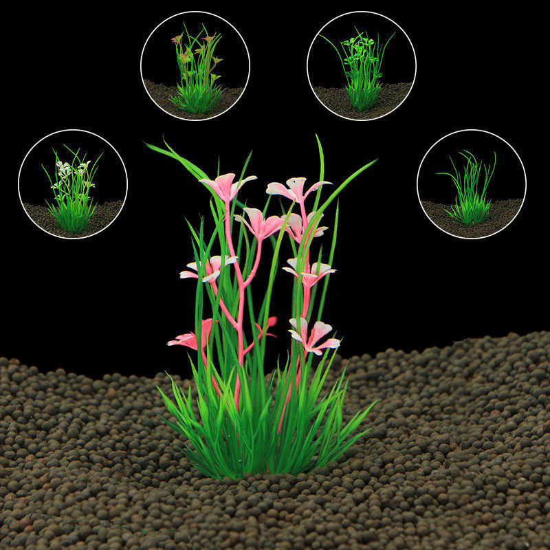 鱼缸装饰仿真水草水族箱造景布景塑料花水草工艺品礼品水草CX53