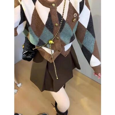 拼色轻熟风独特气质新款上衣圆领