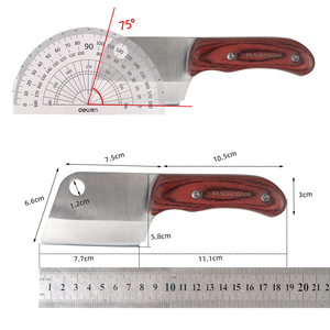 户外露营超迷你中式菜刀不锈钢野营便携口袋版野炊厨具切肉切菜刀