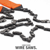 户外野营手拉链锯便携式 锯子求生工具手I工修枝锯多功能线锯口袋