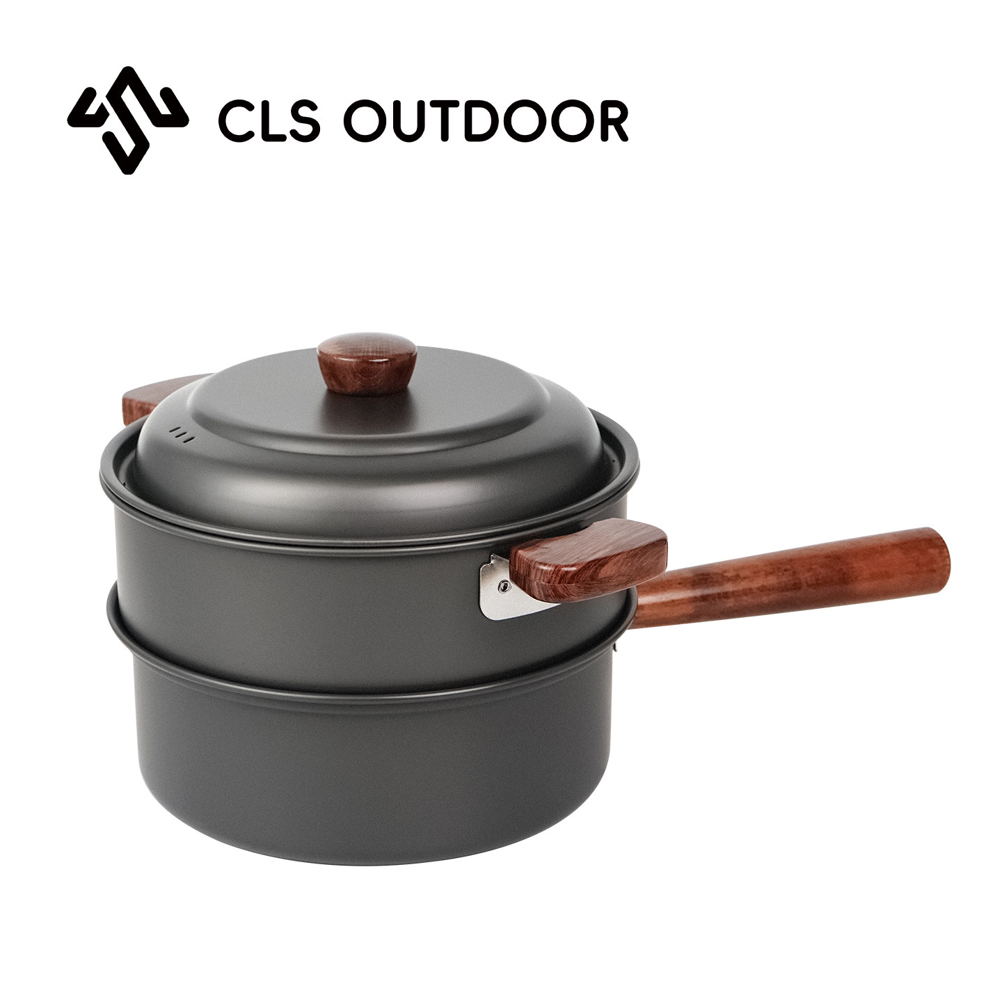 CLS露营便携3L蒸炒煮汤锅