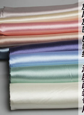 高档仿真丝古风服装绣花绸缎布料