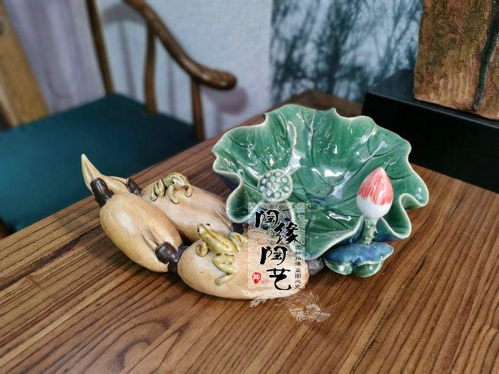 桌面贾陶院陶瓷新中式工艺品
