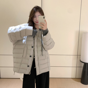 羊毛浣熊连帽轻软有型有量保暖羽绒服外套K68018 级版 SANTA GROVE